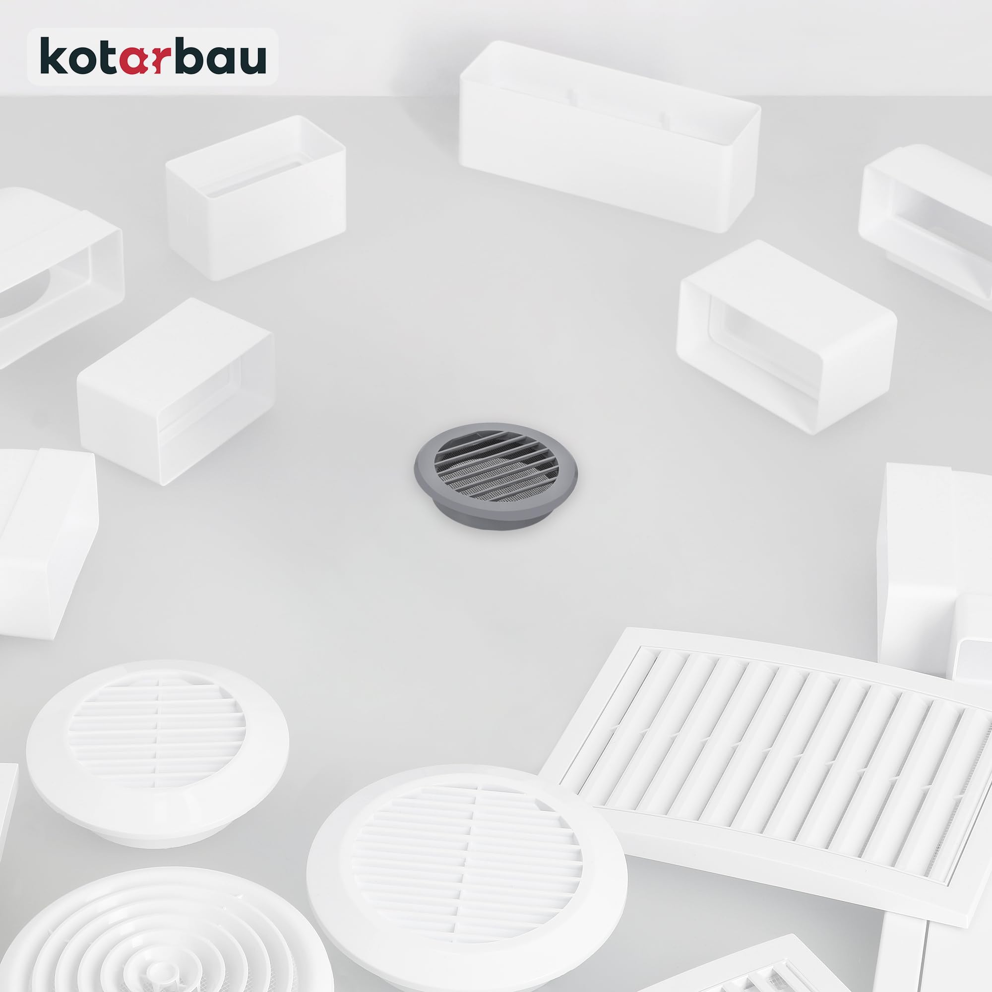 KOTARBAU® Rejilla De Ventilación De 180 X 250 Mm, Con