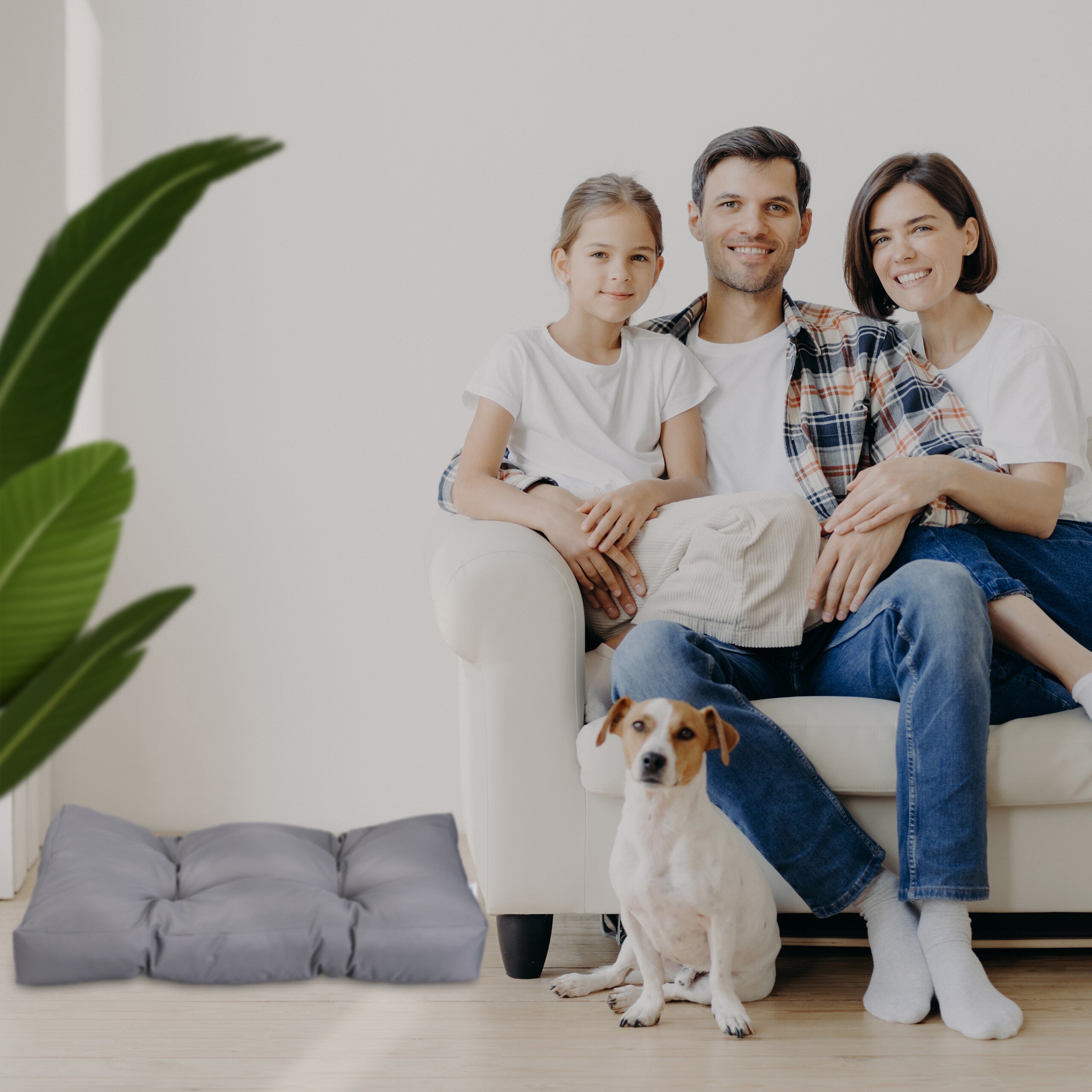 Cama para Perros Grandes, Impermeable, Colchón Mascota, Cojín Blando, Lavable, 110 x 90 cm, Gris, Relaxdays - 3