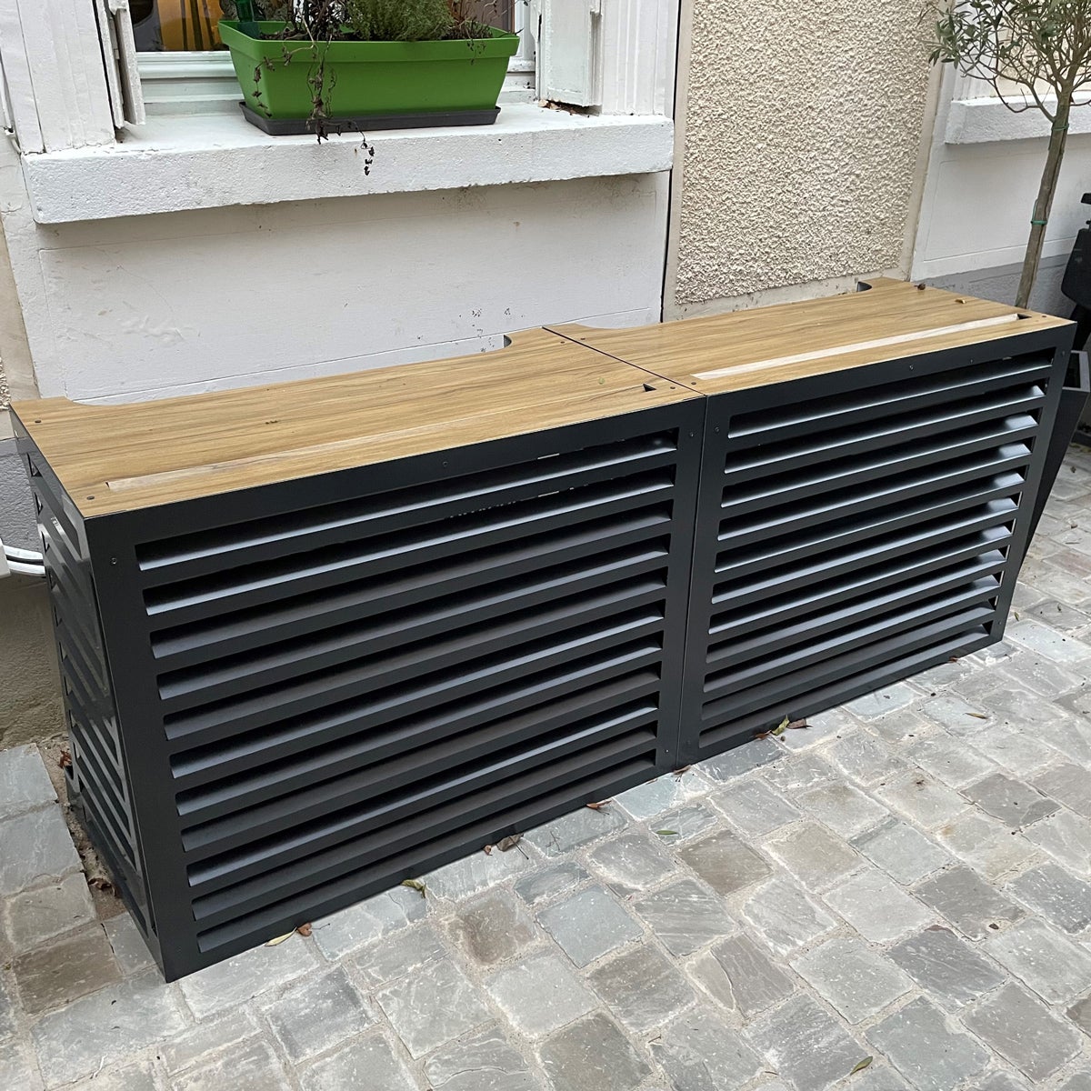 Copertura Per Aria Condizionata Esterna DICAPA - 90x55x30 Cm, Impermeabile | Nero - Foto 11