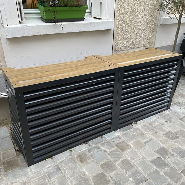 Copertura Per Aria Condizionata Esterna DICAPA - 90x55x30 Cm, Impermeabile | Nero - Foto 11