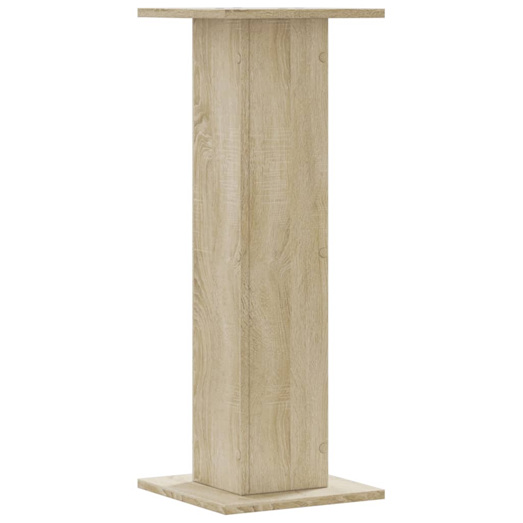 Supports pour plantes 2 pièces chêne en panneau de bois - 5