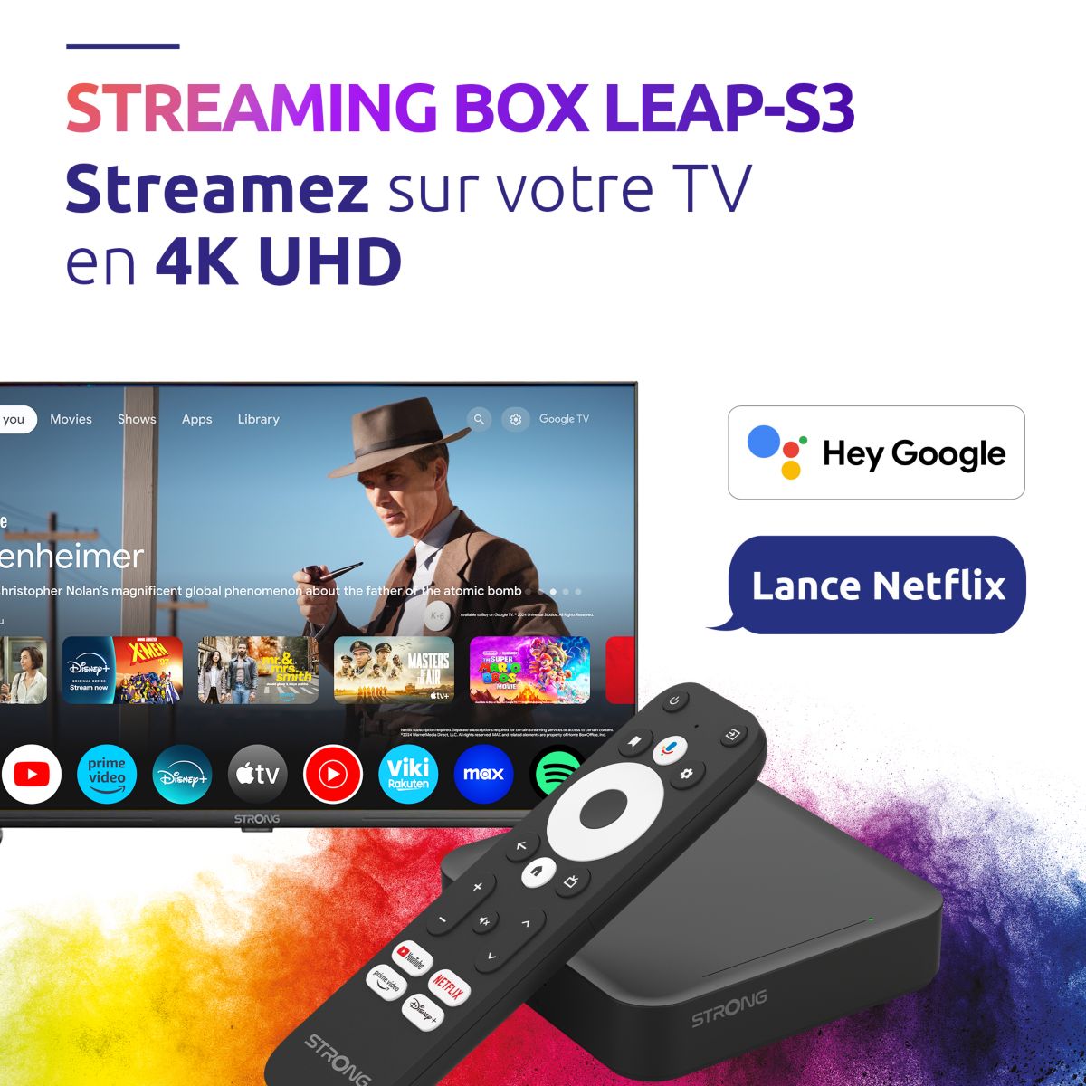 Passerelle multimédia STRONG LEAP-S3 Box Google TV 4K Chromecast - 2