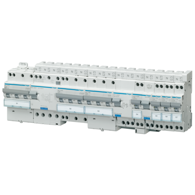 Disjoncteur 1P+N 3kA C-6A 1 Module - HAGER - MFN706 - 3