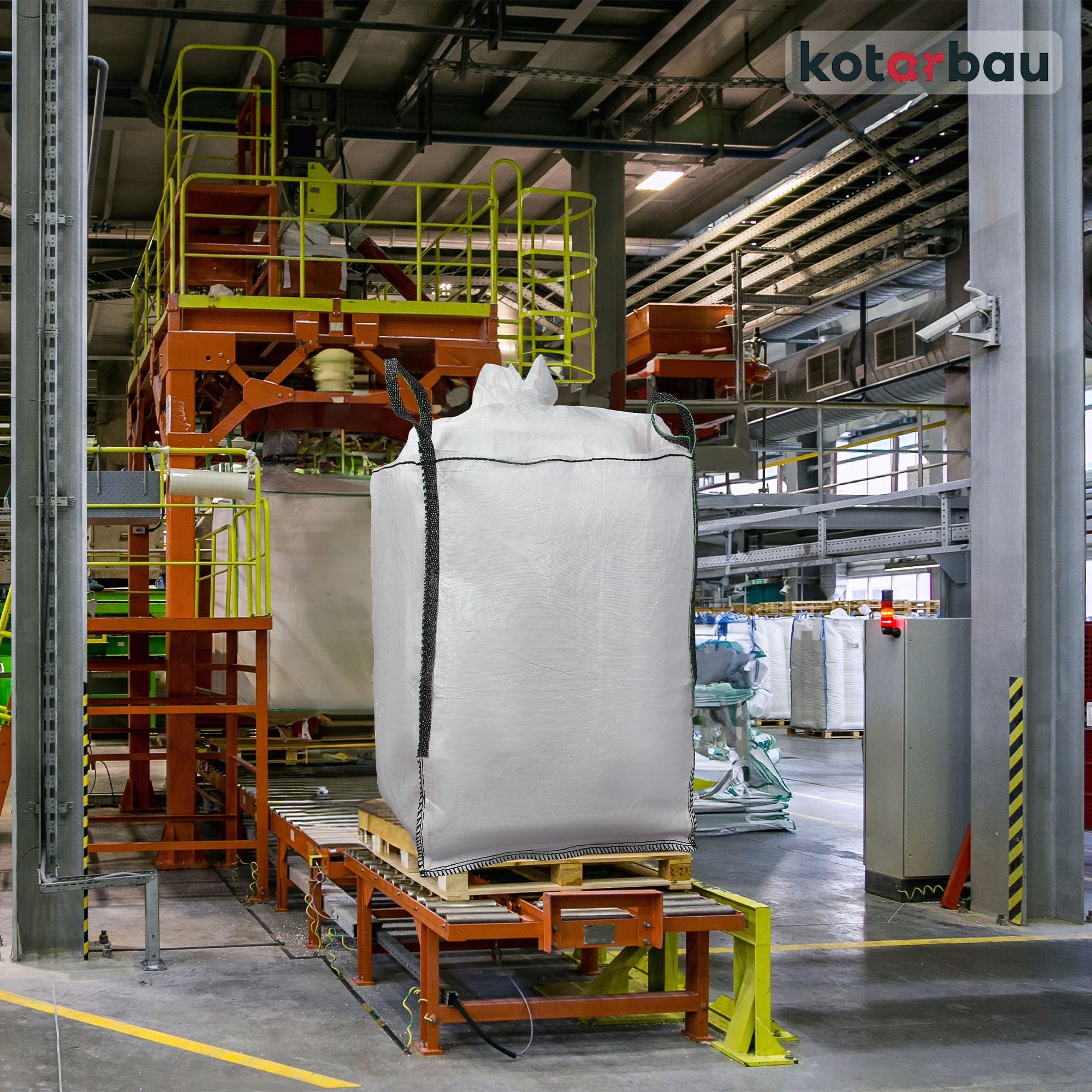 Sac Big Bag Vide, Sac Gravat Chantier 90 x 90 x 160 cm 1000 kg avec trémie de vidange - KOTARBAU - 5