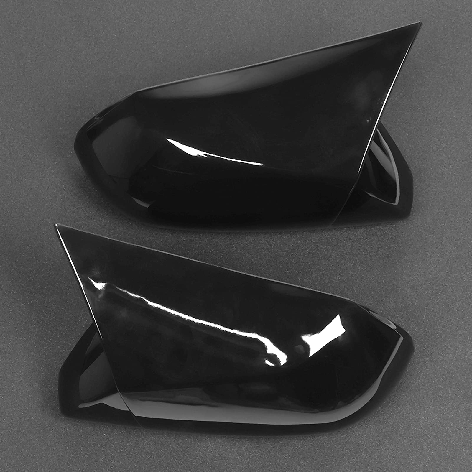 Copri specchietti AddOn adatti per Camry XV70 Le Se XLE XSe XLE 2018-2020 (nero lucido) - 9