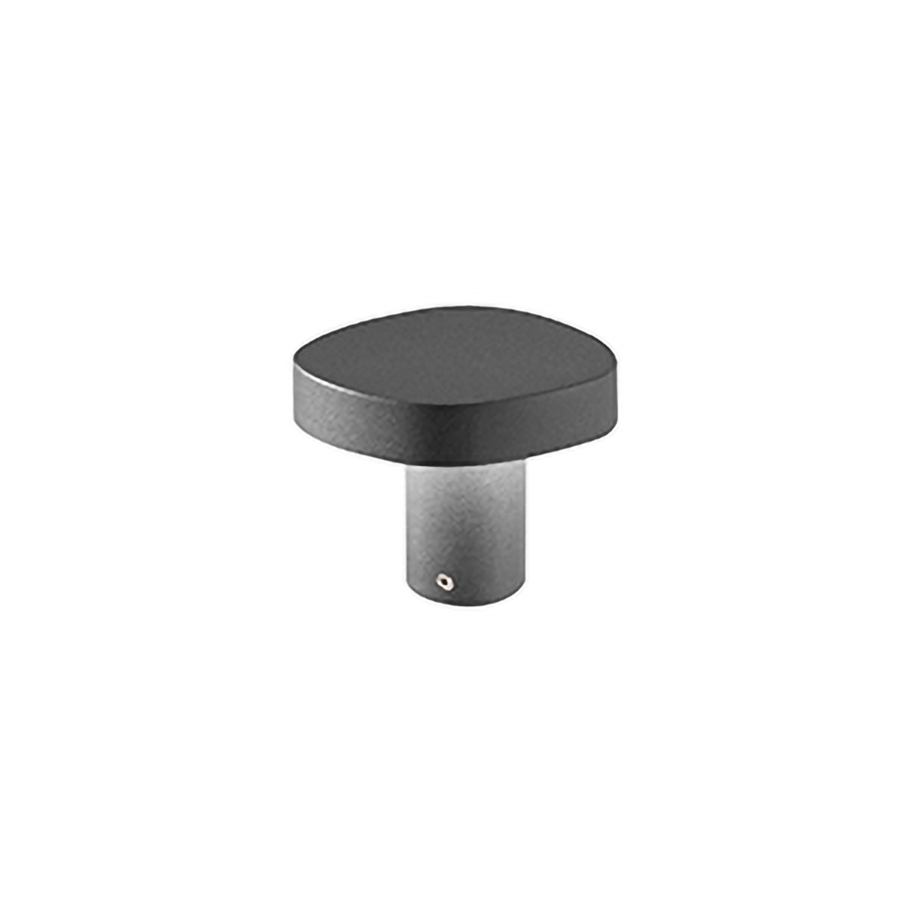 Zafferano Ciottolo - Zewnętrzna lampa słupkowa LED IP54 7W 3000K nowoczesny design z aluminium do ogrodów i podjazdów - 10 cm Corten