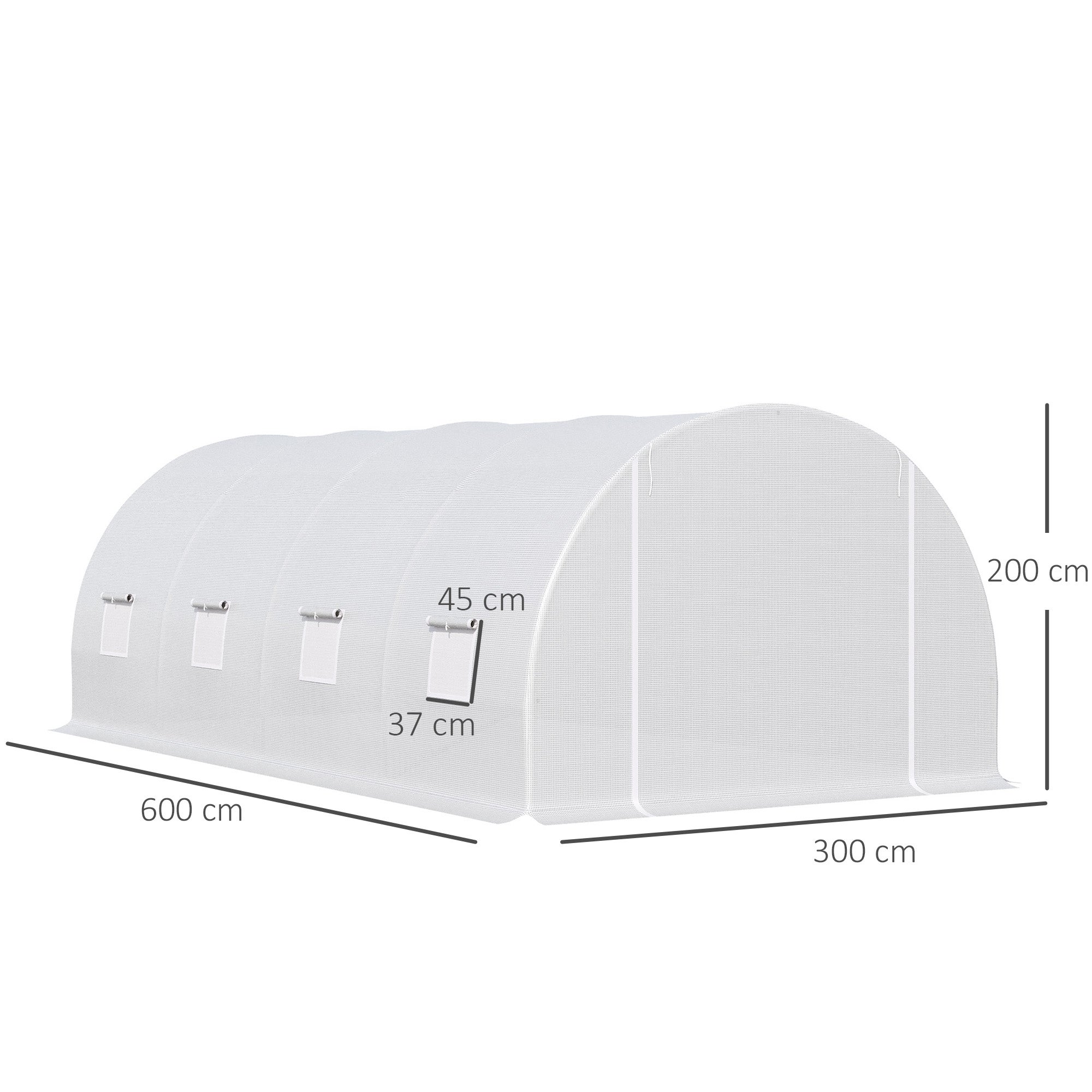 Serre de Jardin Tunnel PE Outsunny - 3