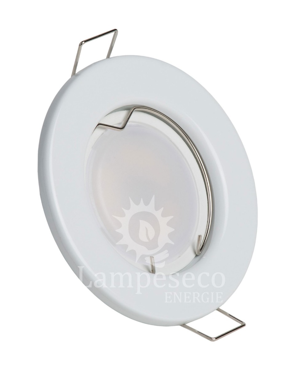 Lot de 30 Spot led complete ronde fixe eq. 50w blanc chaud - 2