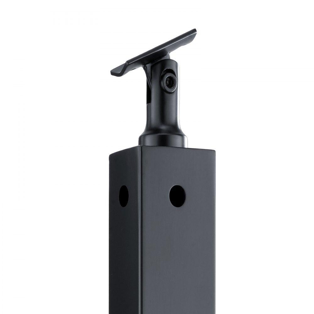 Palo in acciaio inox per corrimano con 12 fori a L, resistente alla corrosione, facile da installare, ideale per scale e balconi TEKMAQUINAS - 3