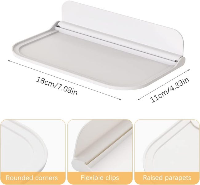 Gucass 4 Pezzi Acrilico Mensole da Muro Senza Foratura, Bianco Mensole da Parete 30cm, Mensola Adesiva Floating Shelves, per Cameretta, Bagno, Cucina, Salotto, Camera, Studio Gucass 4 Pezzi Acrilico Mensole da Muro Senza Foratura, Bianco Mensole da Parete 30cm, Mensola Adesiva Floating Shelves, per Cameretta, Bagno, Cucina, Salotto, Camera, Studio