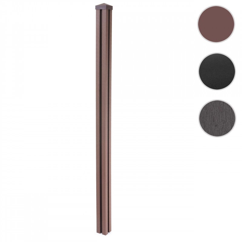 Słupek ogrodzeniowy WPC Sarthe WPC, słupek, system wtykowy ~ 240 cm, antracyt