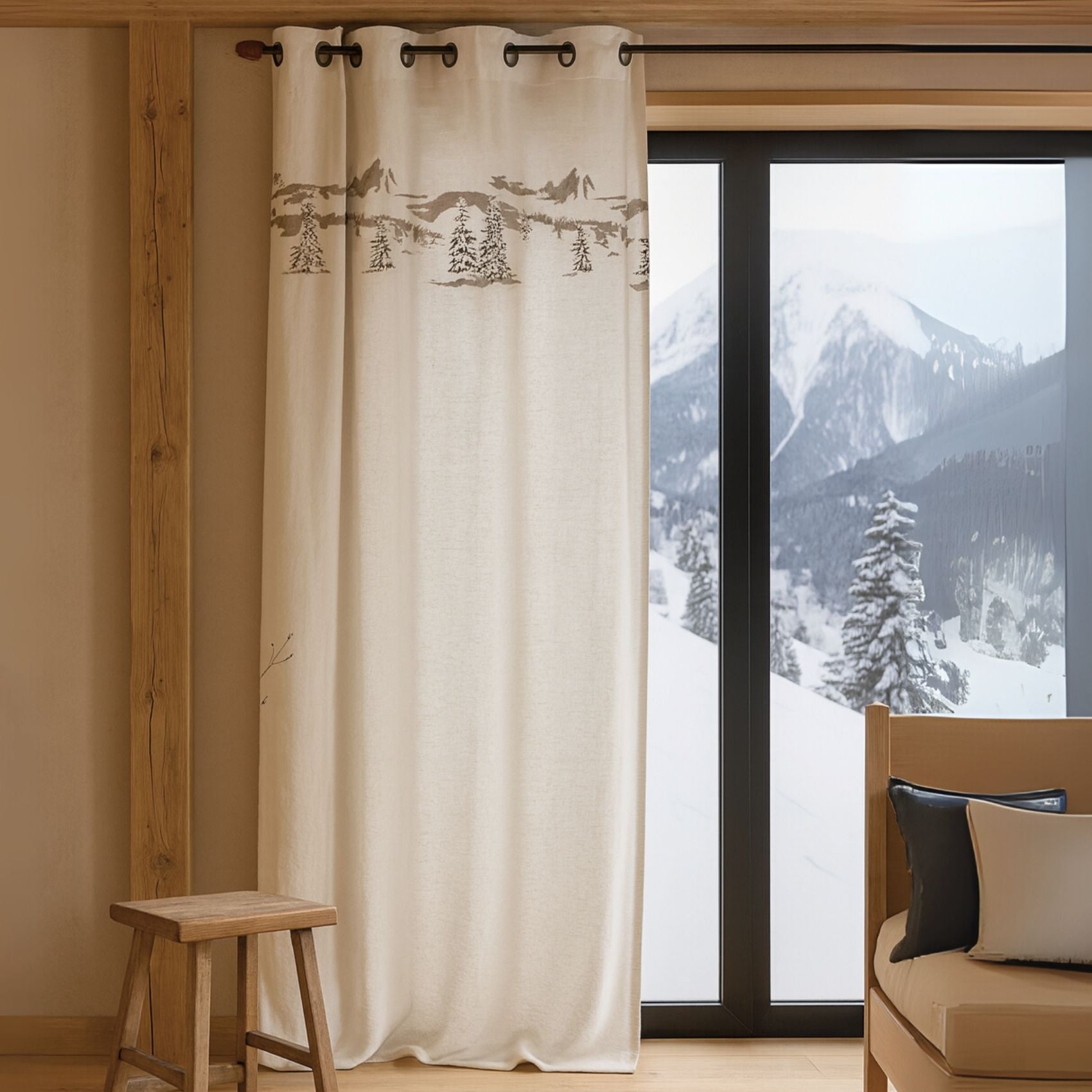 Home Maison  Elegante Cortina De Montaña Bronce , Leroy Merlin