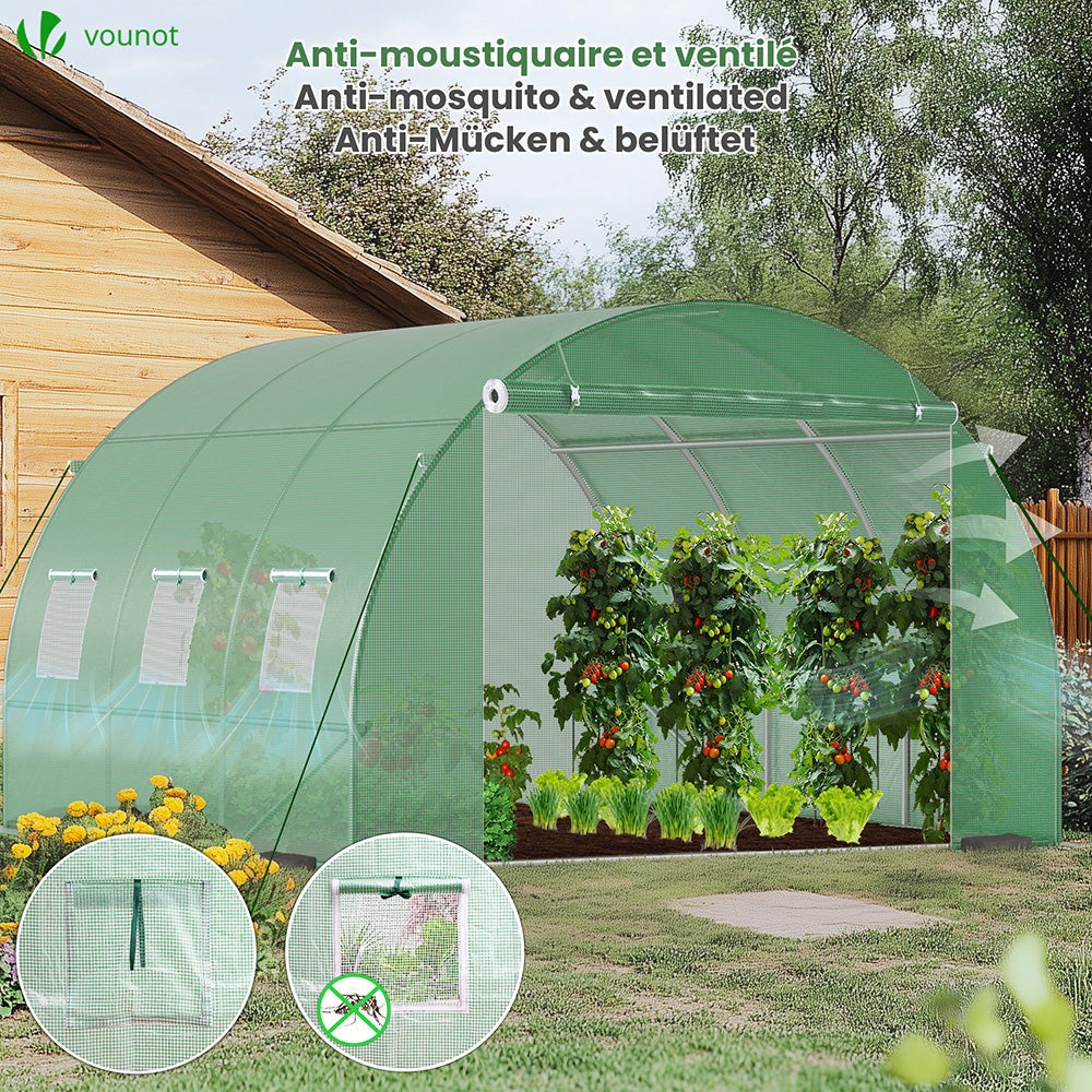 Serra da Giardino Tunnel, Serra per Orto, Piante Verde e Frutto, 3x3x2m 9m² - 4