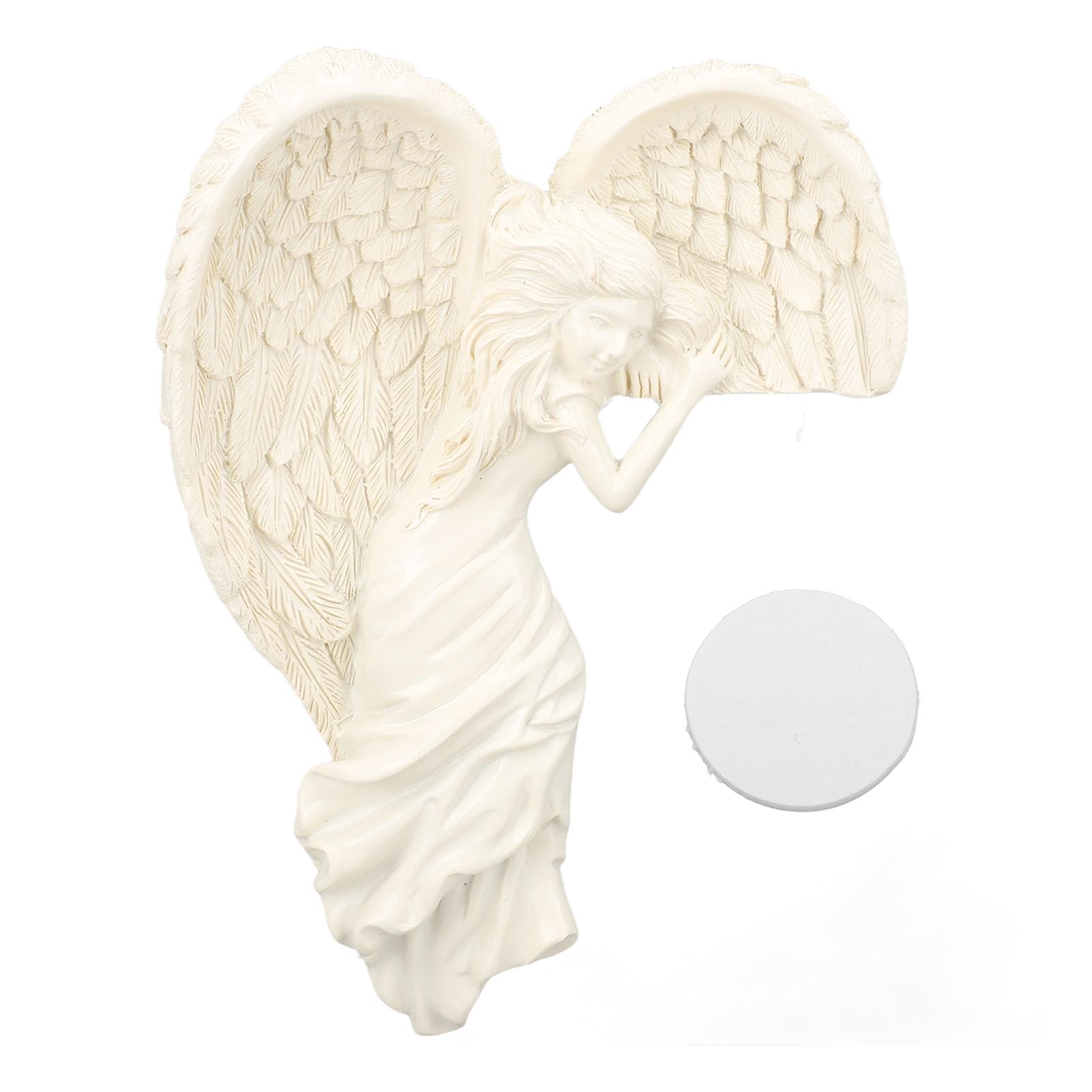 Décoration Murale Suspendue : Ailes D'ange En Métal Argenté, Personnalisables, Pour Noël Ou La Famille