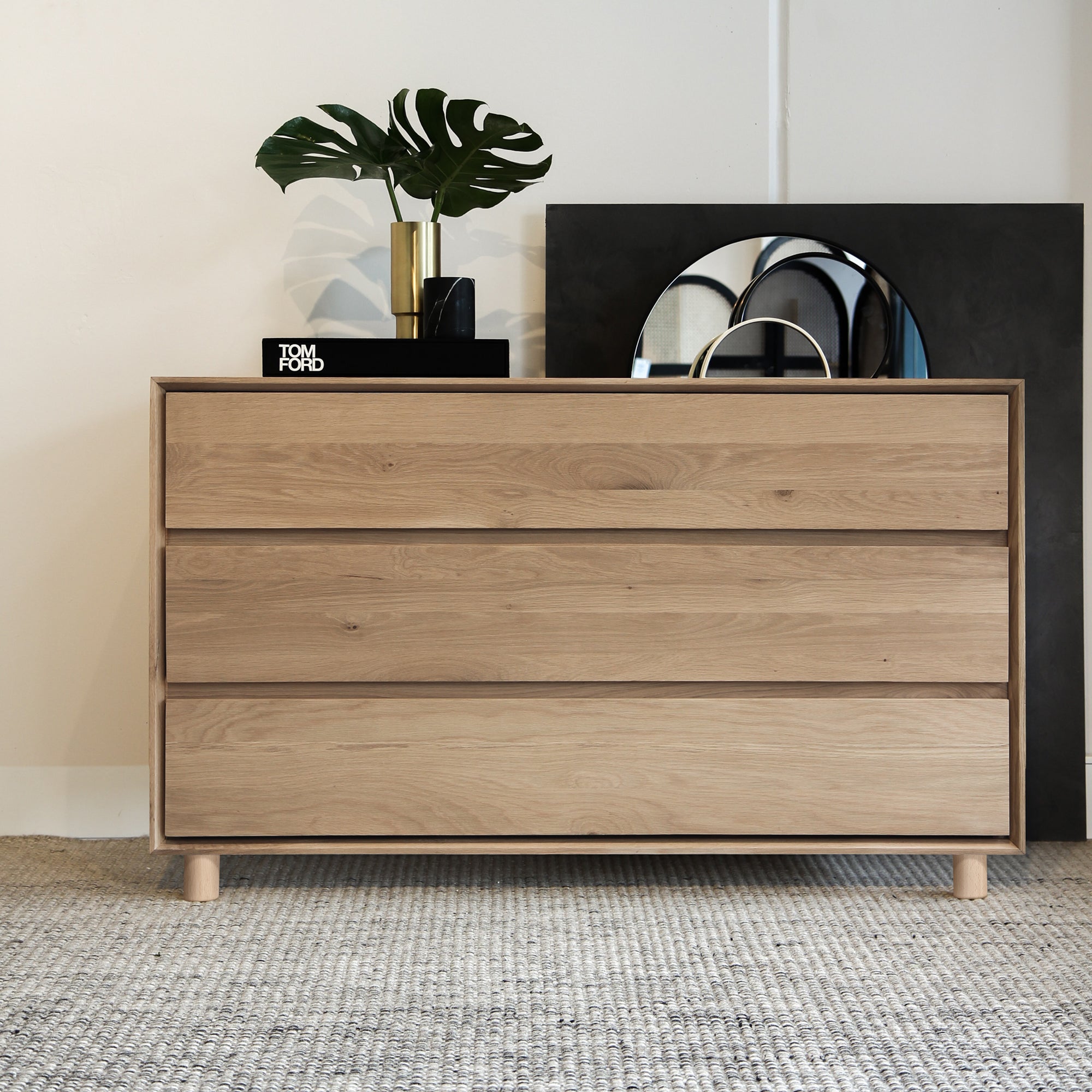 Pied de meuble cylindrique | Style fonctionnel | En hêtre | Finition brute | Mesures 65*65*80mm | Hauteur : 8 cm | Installation facile | 1 unité - 5