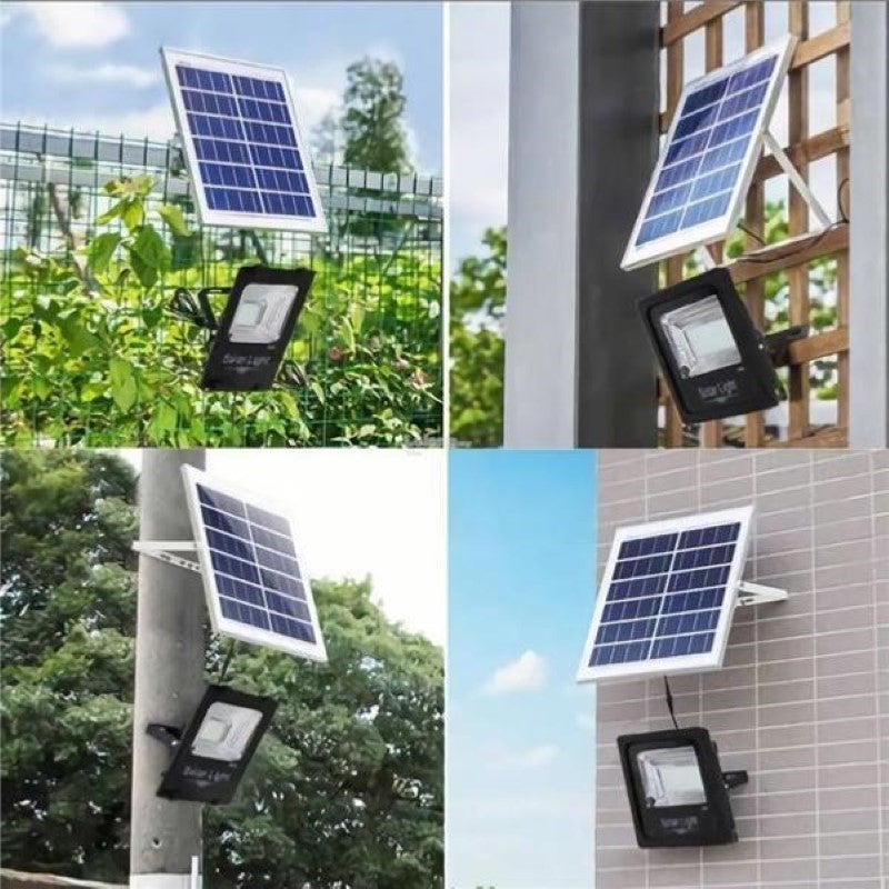 Projecteur Solaire LED 15W Dimmable avec Détecteur (Panneau Solaire + Télécommande Inclus) - Blanc Froid 6000K - 8000K - SILAMP - 2