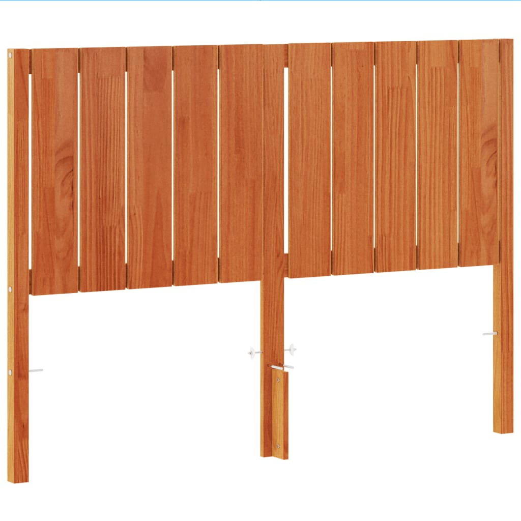 VidaXL Testiera In Legno Massello Di Rovere Per Letto, 135 Cm, Finitura Naturale, Gambe Robusti, Stile Classico Per Camera Da Letto