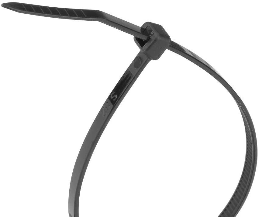 Colliers de fixation en nylon. Noirs. 2,5x150 - 100pces - 4