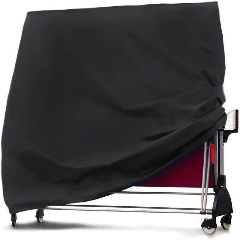 Pokrowiec na stół do tenisa stołowego Oxford 210D 165*75*185 cm, czarny, składany, chroniący przed kurzem