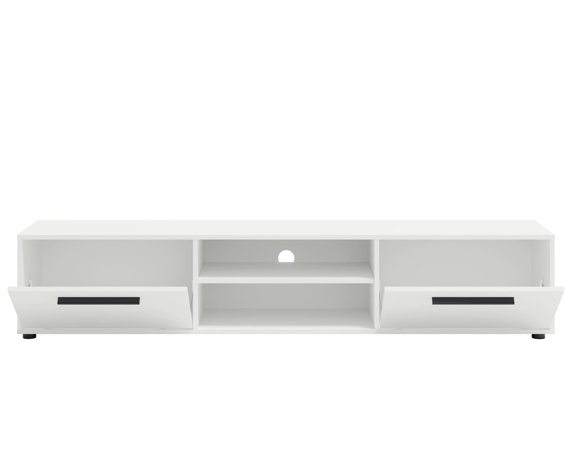 Stylowa Szeroka Dwudrzwiowa Szafka RTV MAXIVO Dąb Artisan do Salonu – 190 cm - 3