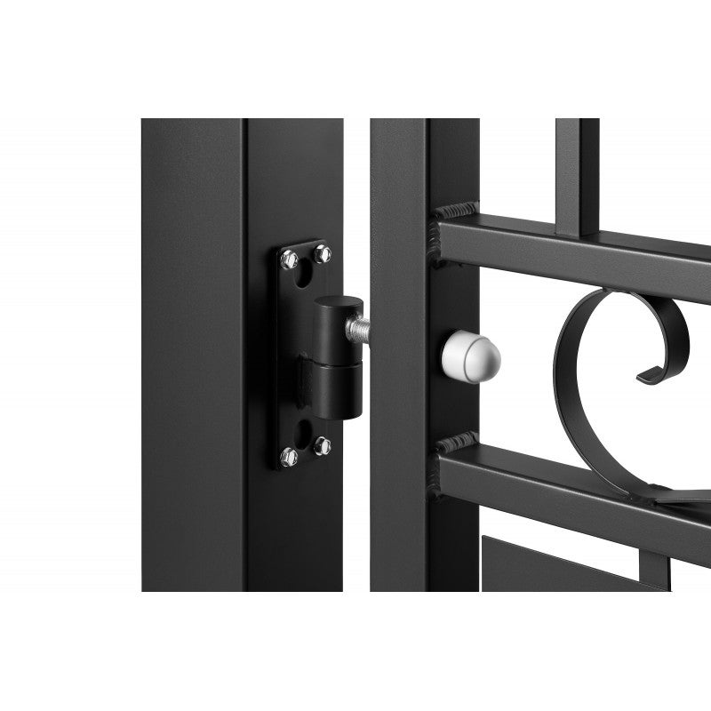Portail aluminium tradition style ferronnerie 3m00 Noir - 5