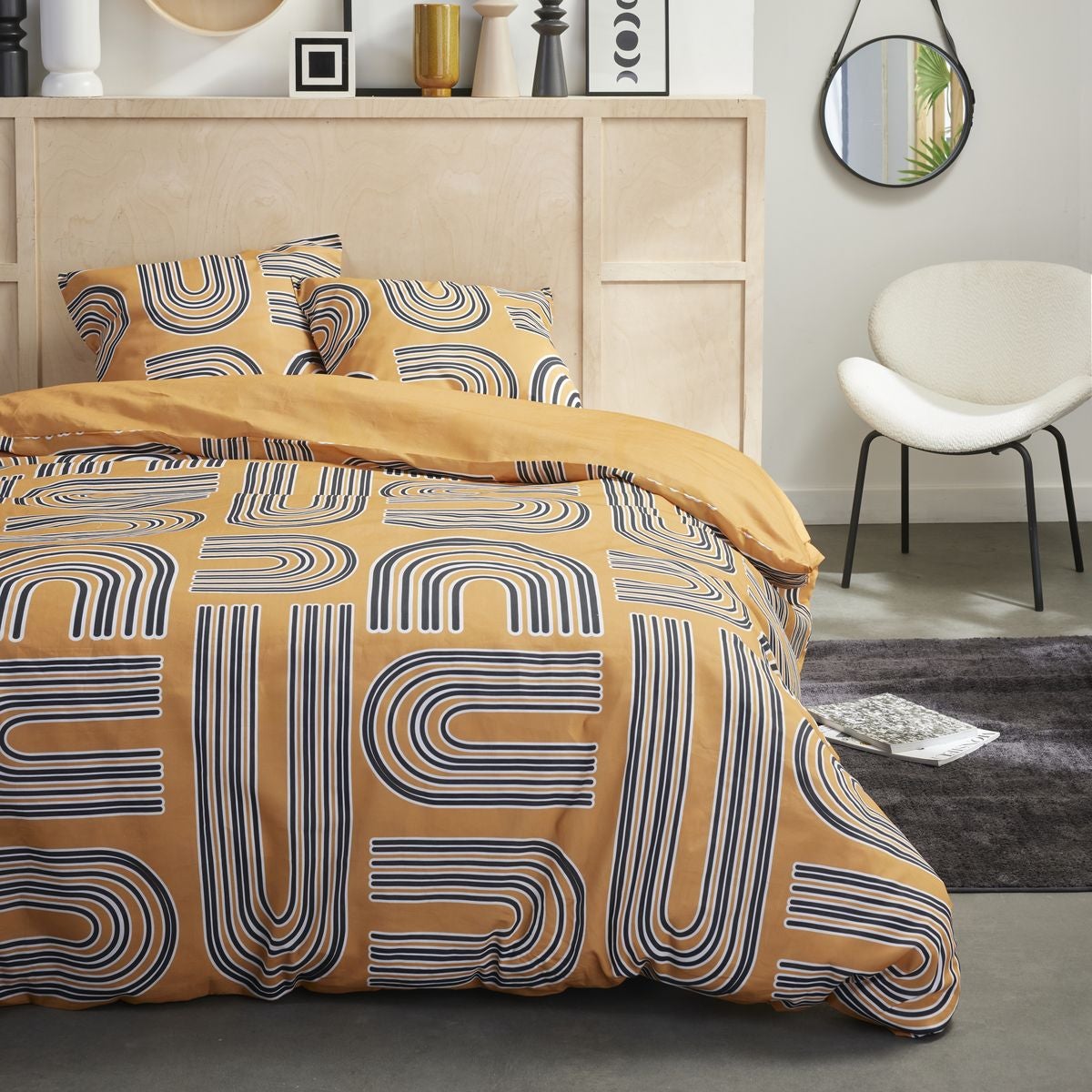 Juego de cama doble - today - sunshine 16.11 - 240 x 260 cm - 100% algodón estampado