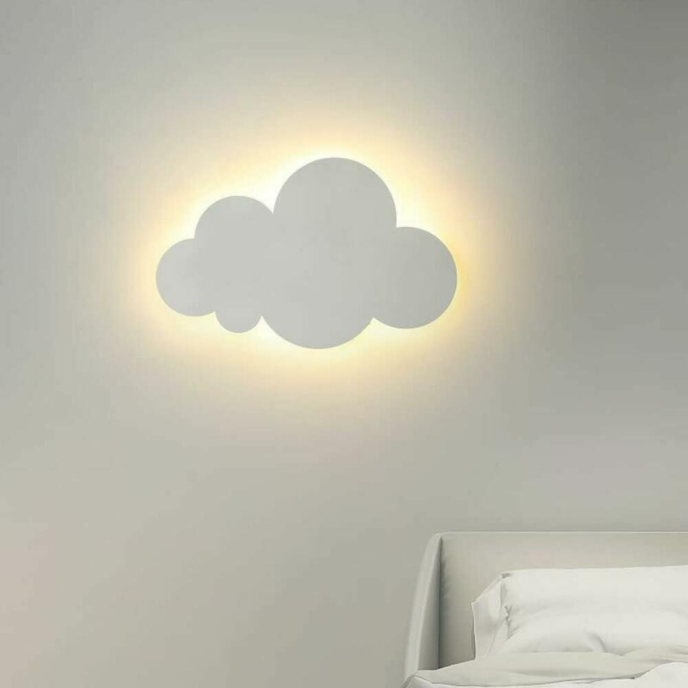 Dziecięca lampa ścienna z akrylu z wbudowanymi diodami LED – Ciepłe światło – Wymiary 30x19x3,5 cm – Do pokoju dziecięcego
