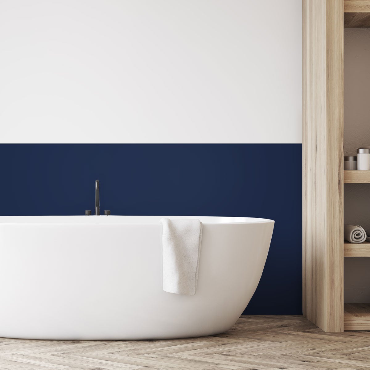Rotolo adesivo decorativo in vinile al metro - Adesivo lavabile e impermeabile per pareti, cucine e mobili - 60cmx30m - Blu scuro - 6