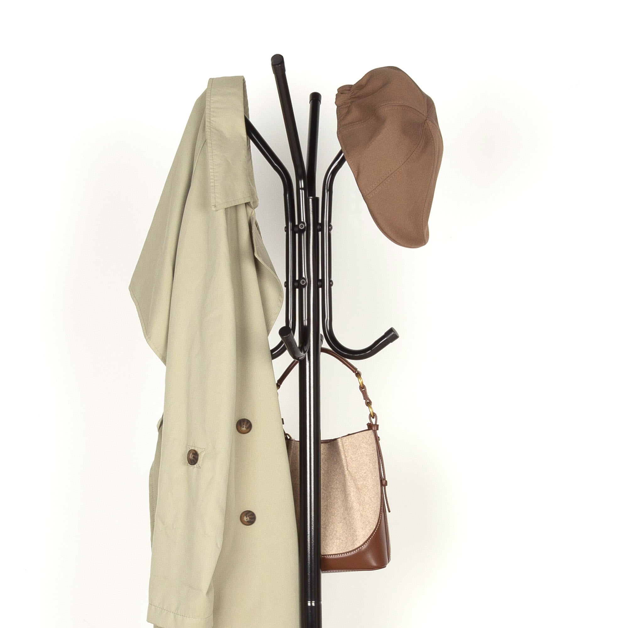 Porte-manteau sur pied Max Home 45 x 40 x 170 cm en métal avec 8 cintres - 7