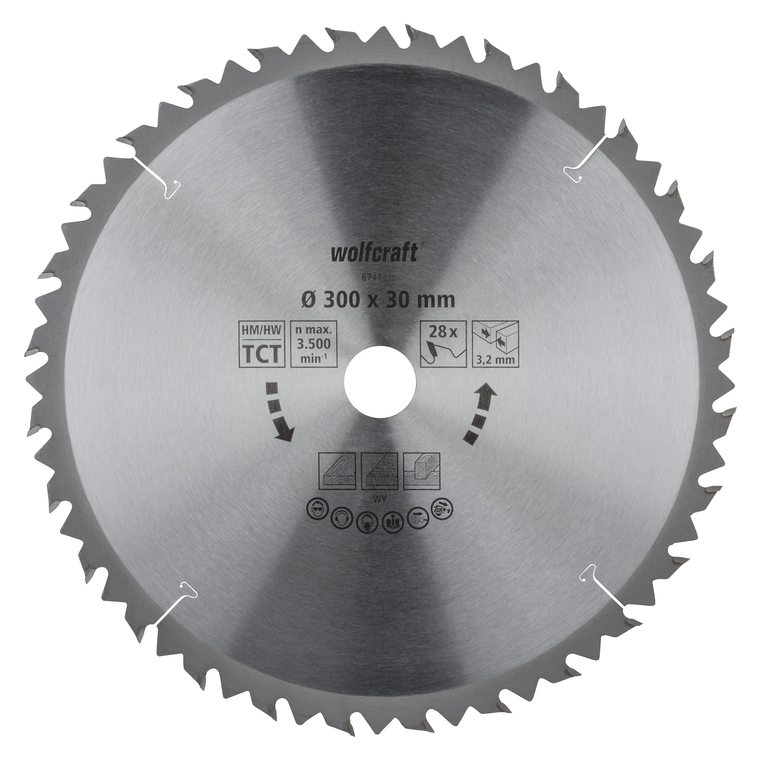 wolfcraft 6734000 1 Lame de Scie Circulaire 180 Mm, Ct, Alésage 20 Mm, 22 Dents, Surface wolfcraft 6734000 1 Lame de Scie Circulaire 180 Mm, Ct, Alésage 20 Mm, 22 Dents, Surface