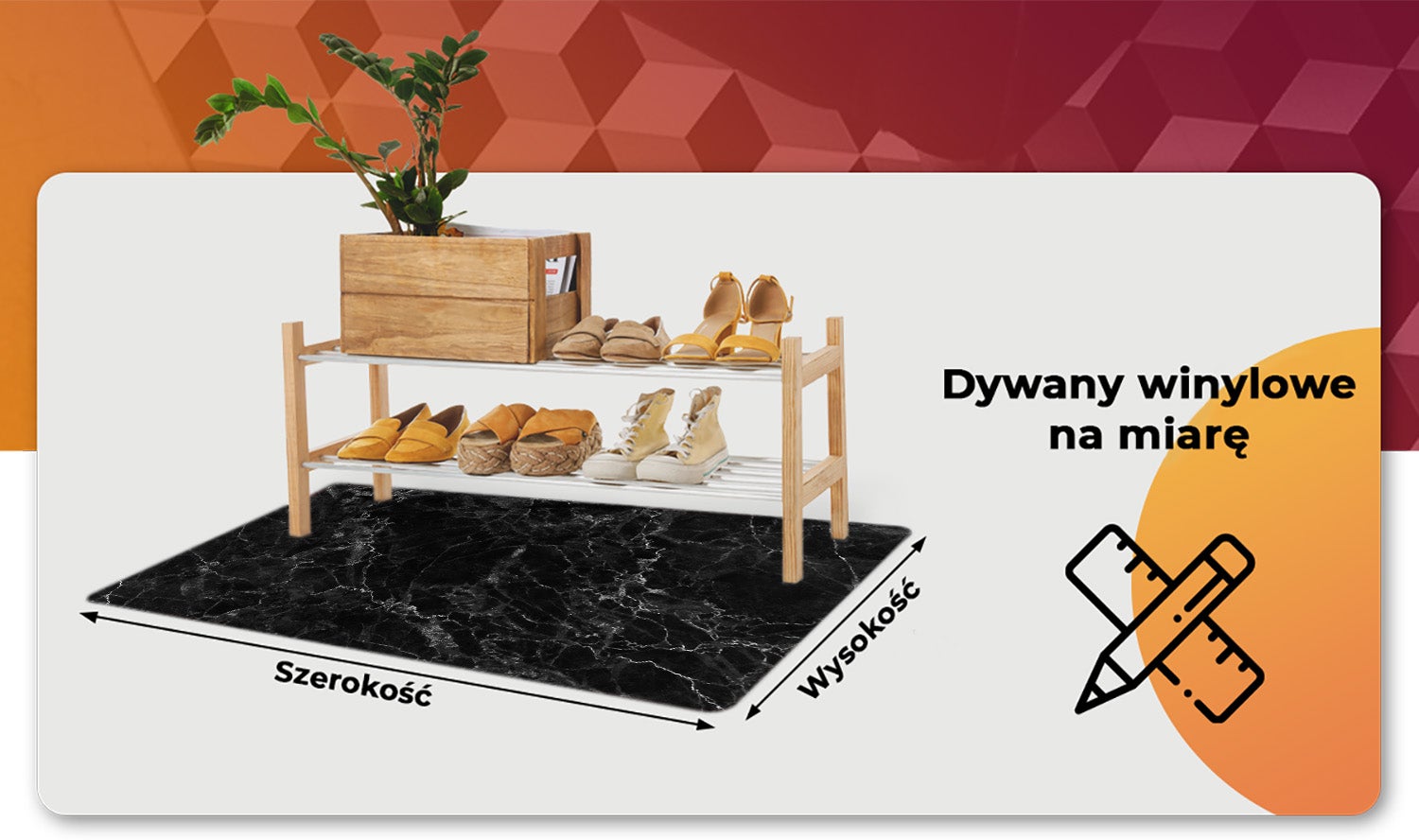 Dywan winylowy czarny marmur, mata winylowa glamour dekoracyjna 150x225 cm – Tulup - 5