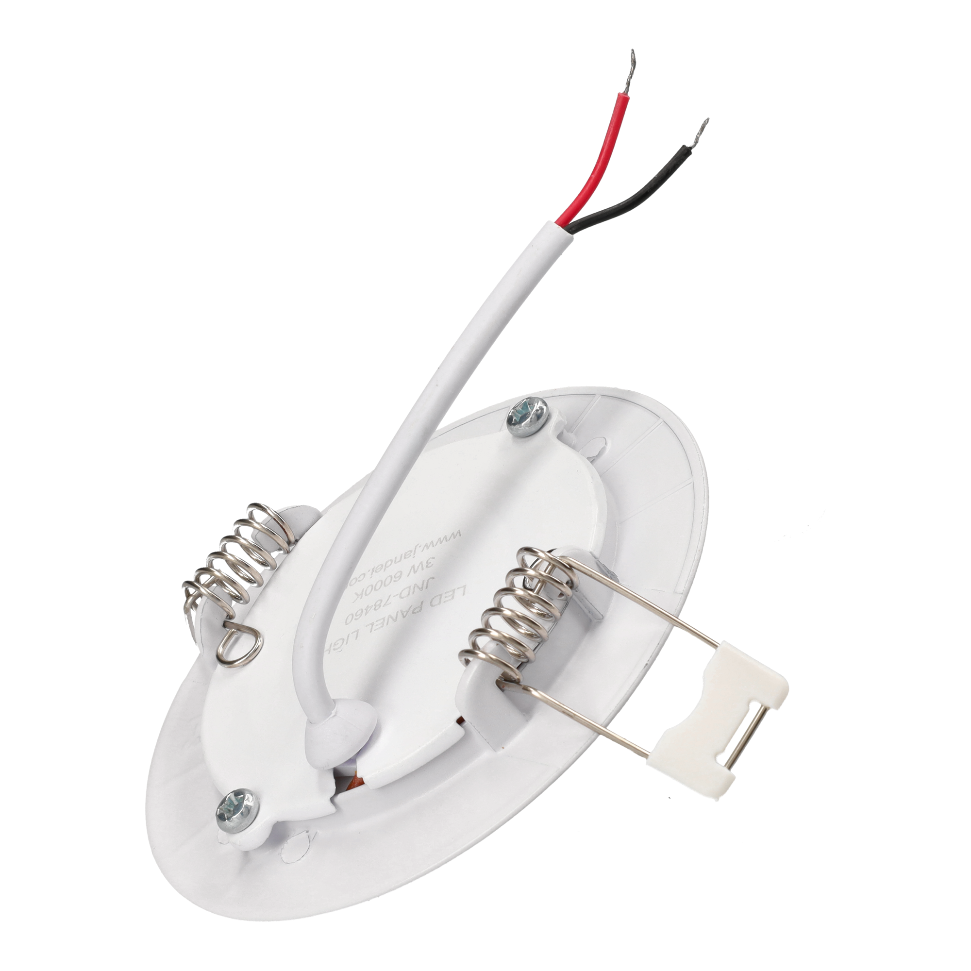 Jandei Pack x5 Downlight led rond encastré 12V, 3W, Lumière Neutre 4200K. Cadre blanc - 3