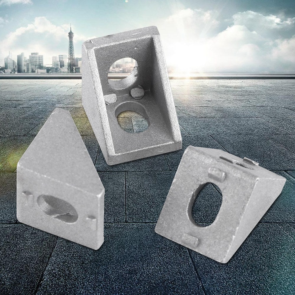 Lot de 10 équerres d'angle en alliage d'aluminium 20x20mm - 3