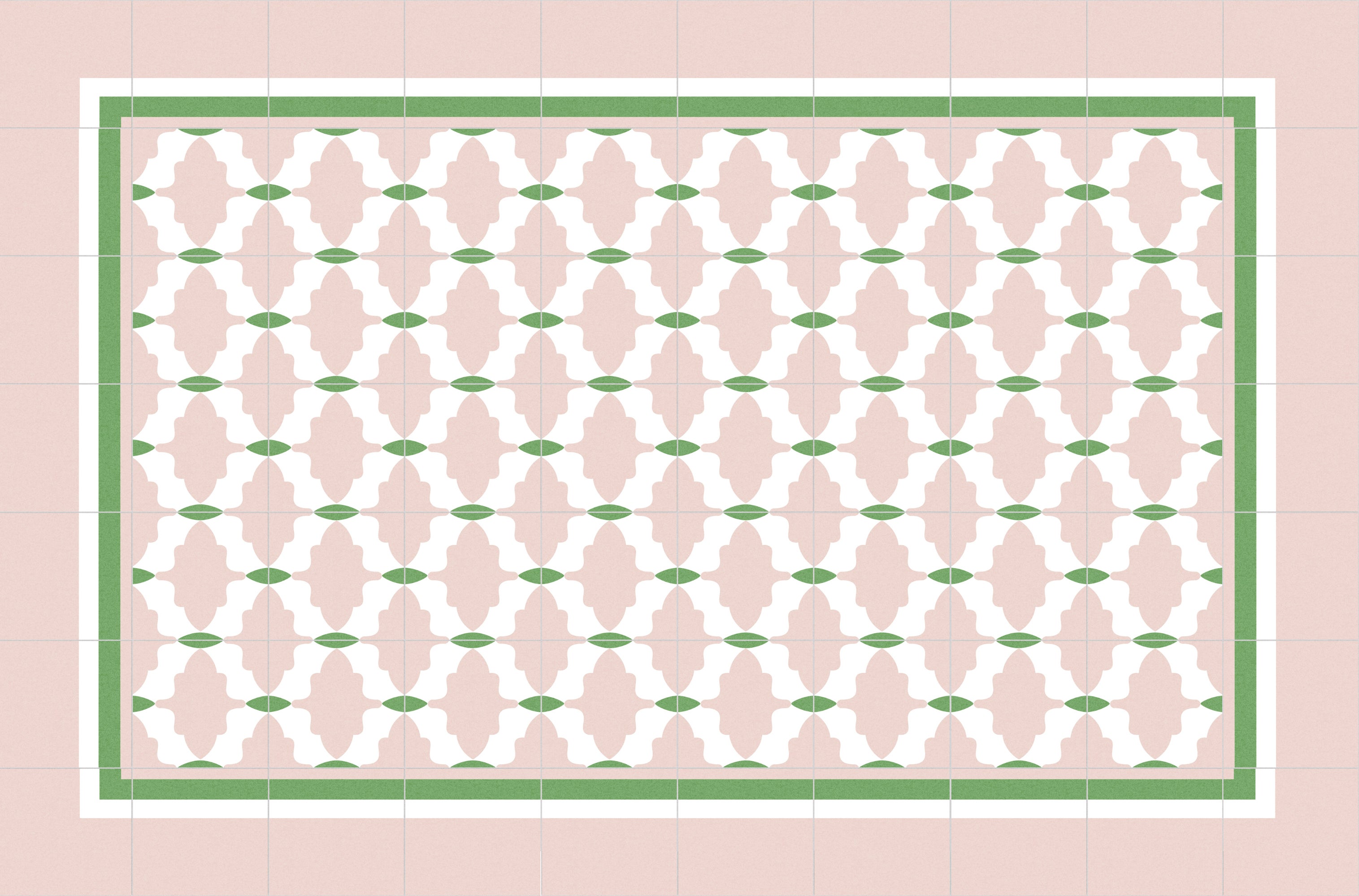 Dywan winylowy Casablanca 66x100 cm - antypoślizgowa wykładzina PVC z gładkim nadrukiem, winylowa wykładzina do kuchni lub salonu, zmywalna