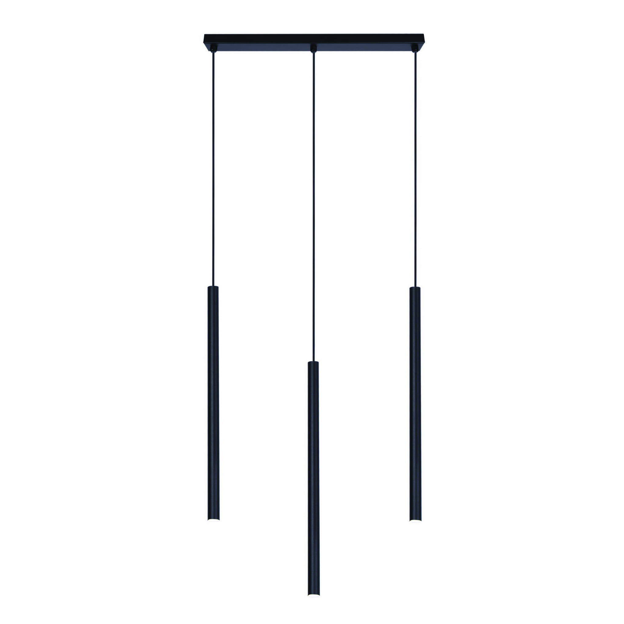 Lampa wisząca Gelato czarna 3xG9x20W nowoczesna wym: 120 x 45 x 6 cm metal Kaja
