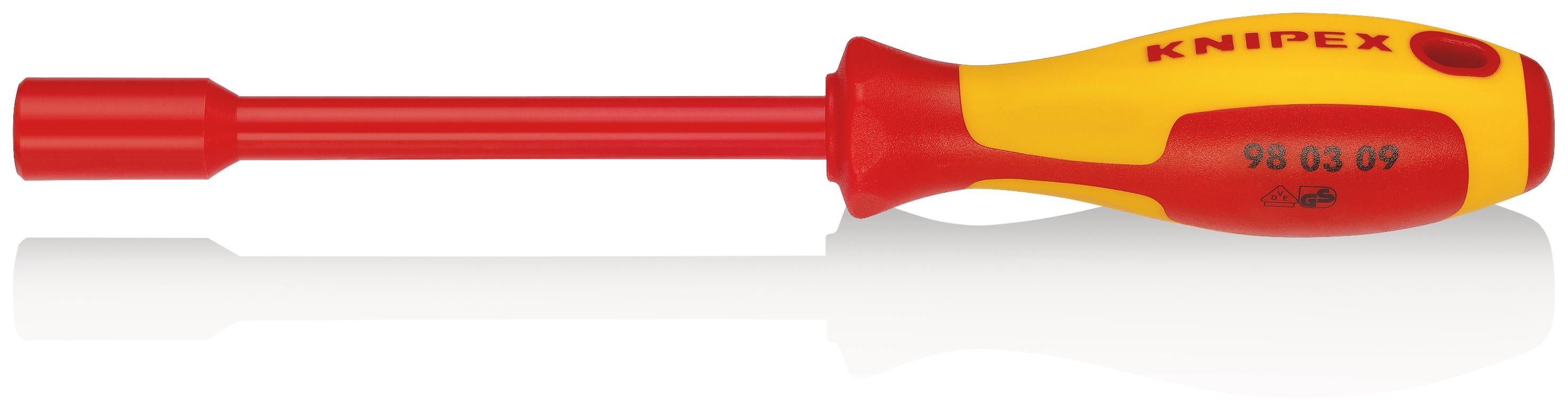 Clé à Douilles Knipex - Poignée Tournevis Isolante VDE - 13mm - 237mm - Pour électriciens