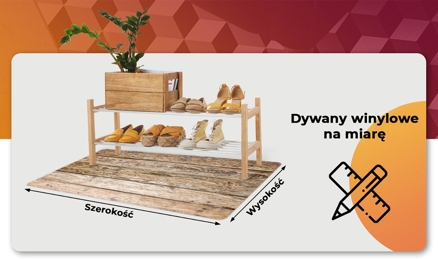 Dywanik winylowy beżowy w linie, mata winylowa dekoracyjna do salonu 150x225 cm – Tulup - 5