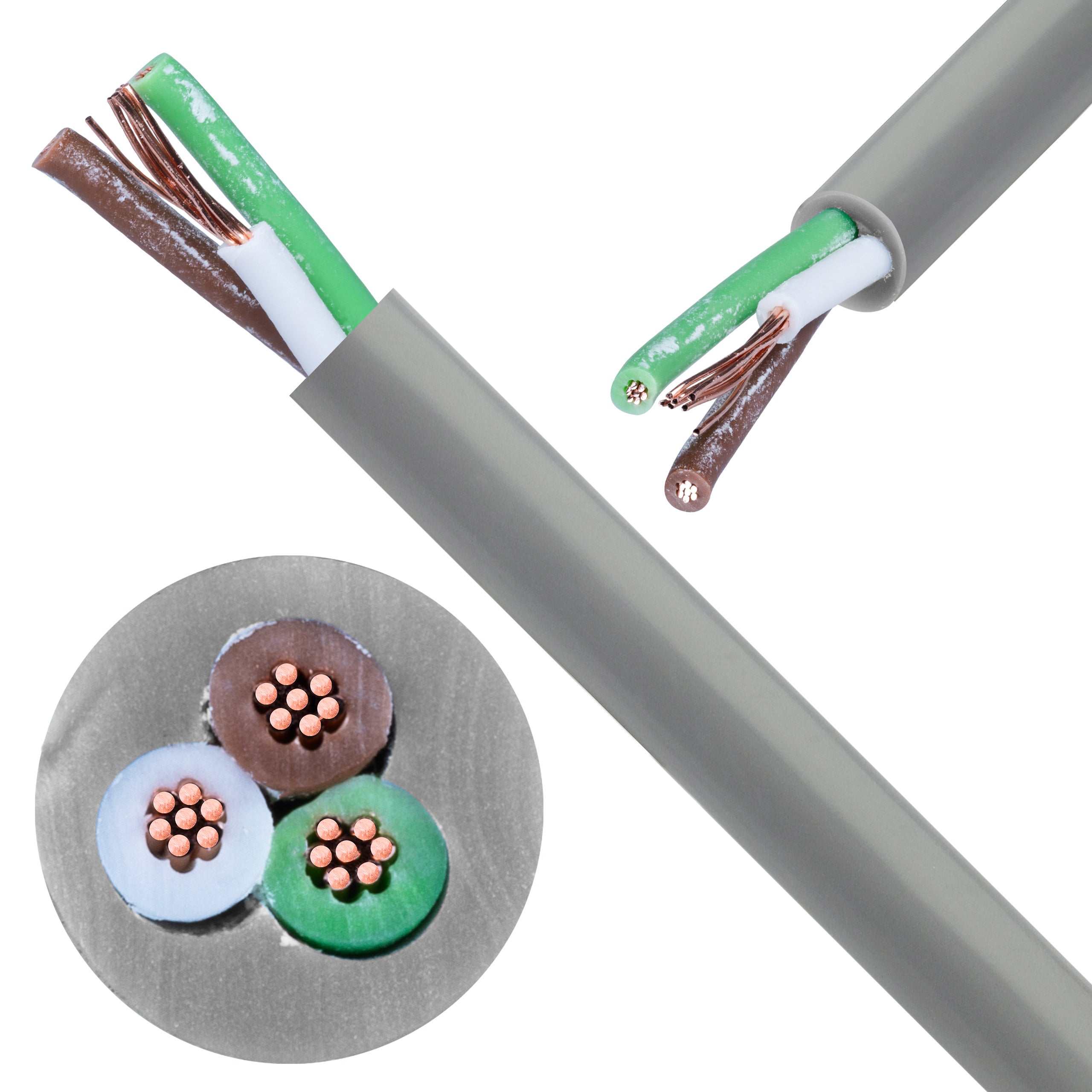 Kabel sterowniczy ELITRONIC LIYY 3x0,34mm2 szary 250/500V olejoodporny linka TKD 100m