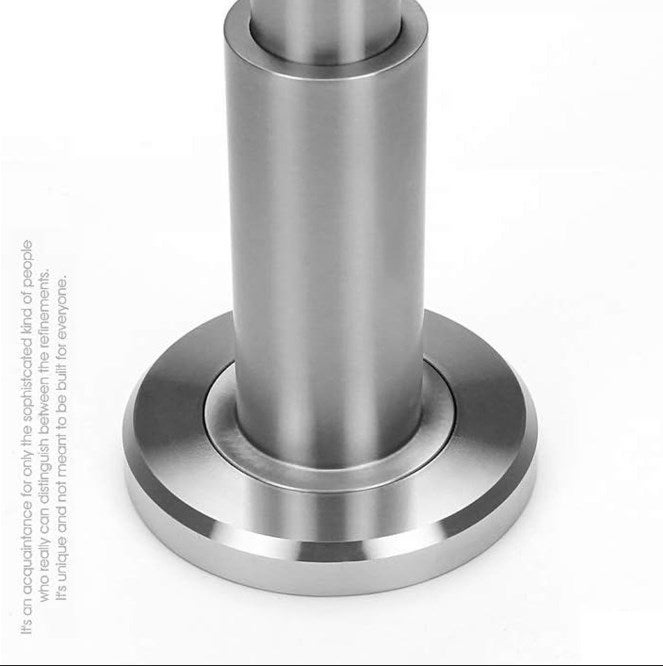 Butée de porte extra-longue et réglable en caoutchouc, en acier inoxydable 304, protection de poignée de porte, butée de porte murale - 4