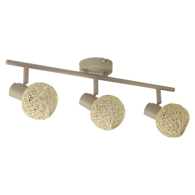 Reflektor sufitowy Spot DEX kaszmirowy 3xE14x10W wym: 17 x 50 x 9,5 cm IP20 Milagro