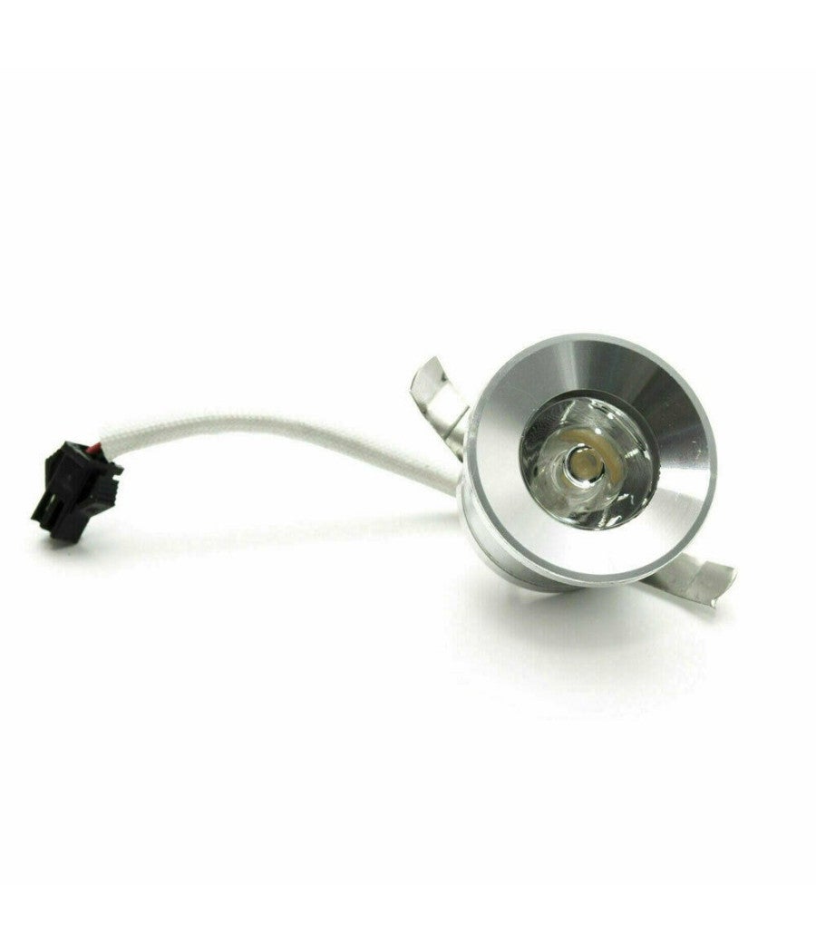 Trade Shop - Faretto Incasso Led 1 Watt Mini Spot Luce Fredda Calda Naturale Blu Verde Rossa - Verde - - 3