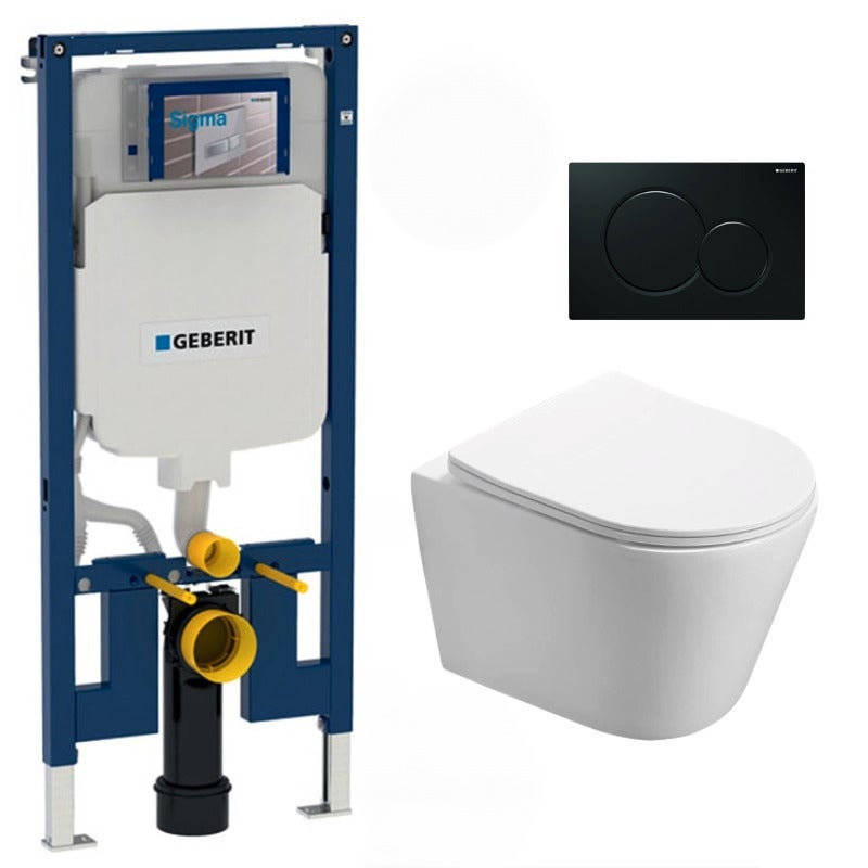 Conjunto Bastidor Geberit UP720 extraplano + taza SAT sin brida ...