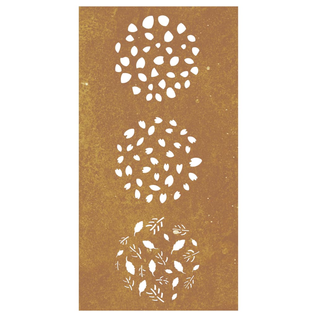Maison Exclusive - Décoration murale jardin 105x55 cm acier corten design feuille - 4