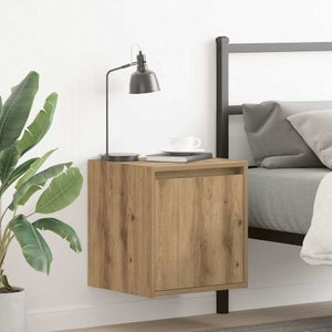 VidaXL Comodino a Muro Rovere Fumo 34x30x20 cm | Leroy Merlin