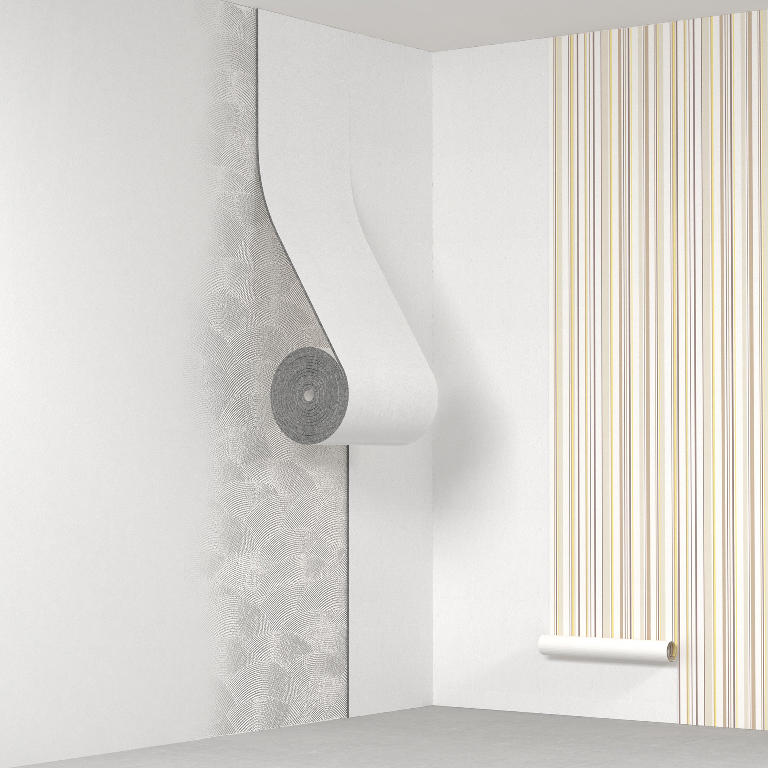 CLIMAPOR Isolant GRAPHITE mural contrecollé papier ingrain - Isolation Interiéure - polystyrène - 7,5 m x 0,5 m x ~ 4 mm - 2 rouleaux (~ 7,5 m2) - 3