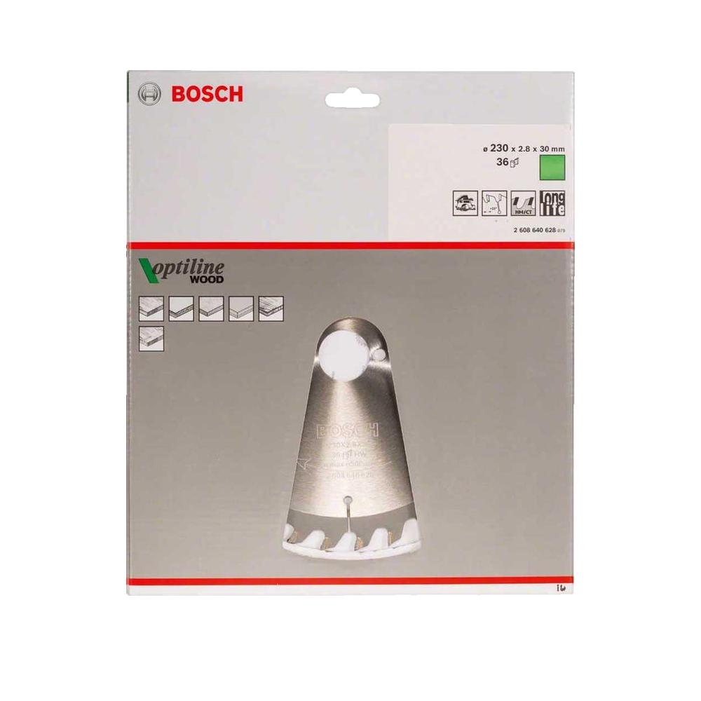 Bosch Professional - Lame Scie Circulaire Optiline Bois 230X30X2,8mm, 36D - 2608640628 - 2