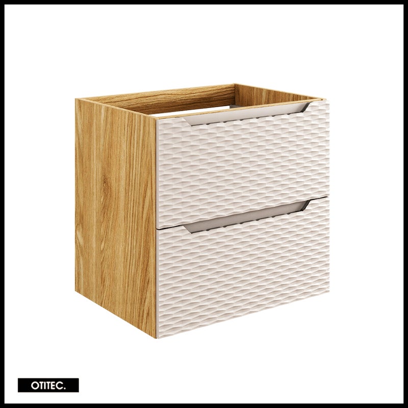 Szafka pod umywalkę OCEAN BEIGE 82-70-2S 70cm dąb olejowany/beżowa