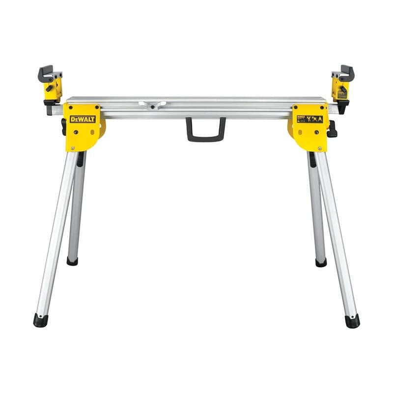 DEWALT Support De Scie à Onglets DE7023-XJ | Piètement Universel Argent/Jaune | Stabilité Améliorée