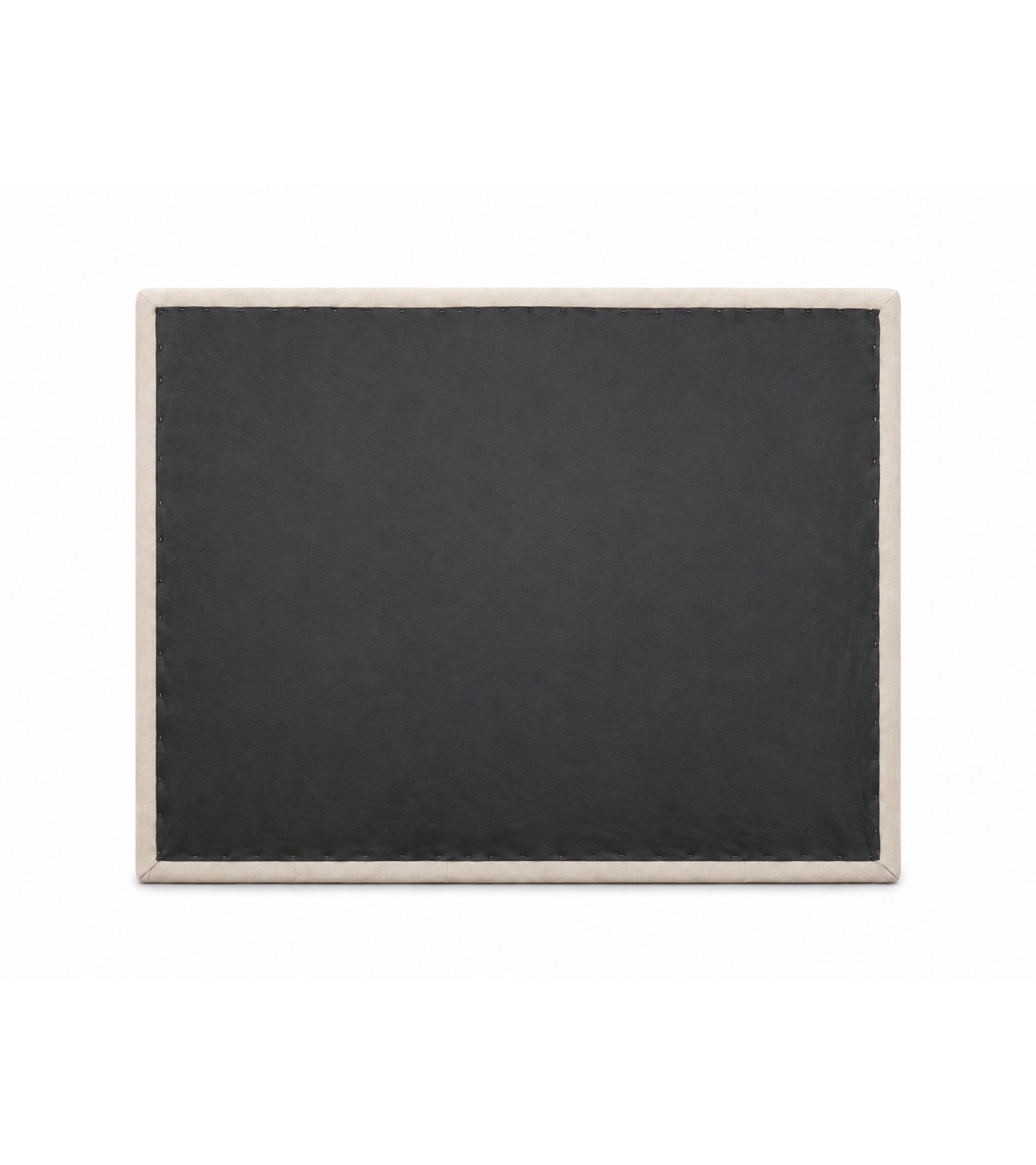 Cabecero de cama OLSON tapizado en tela beige, cama doble 150 cm - 5