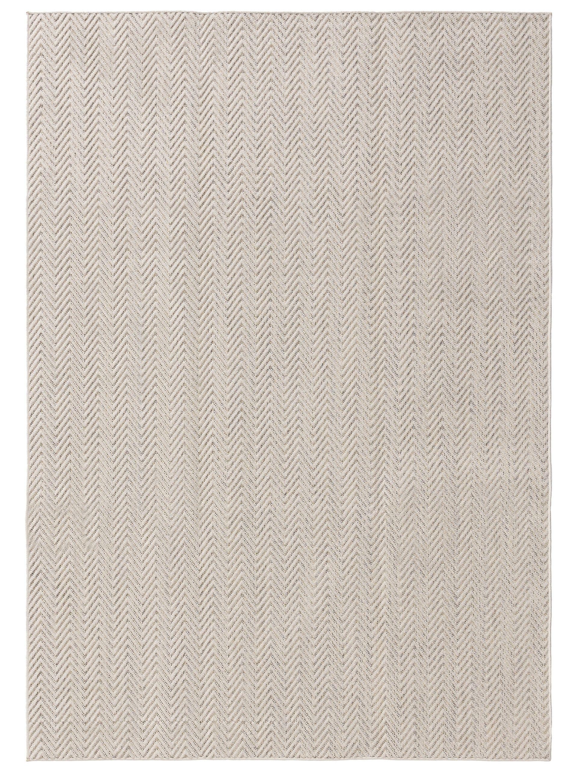 BENUTA - Tapis d'extérieur & intérieur crème/gris 140x200 cm | Leroy Merlin